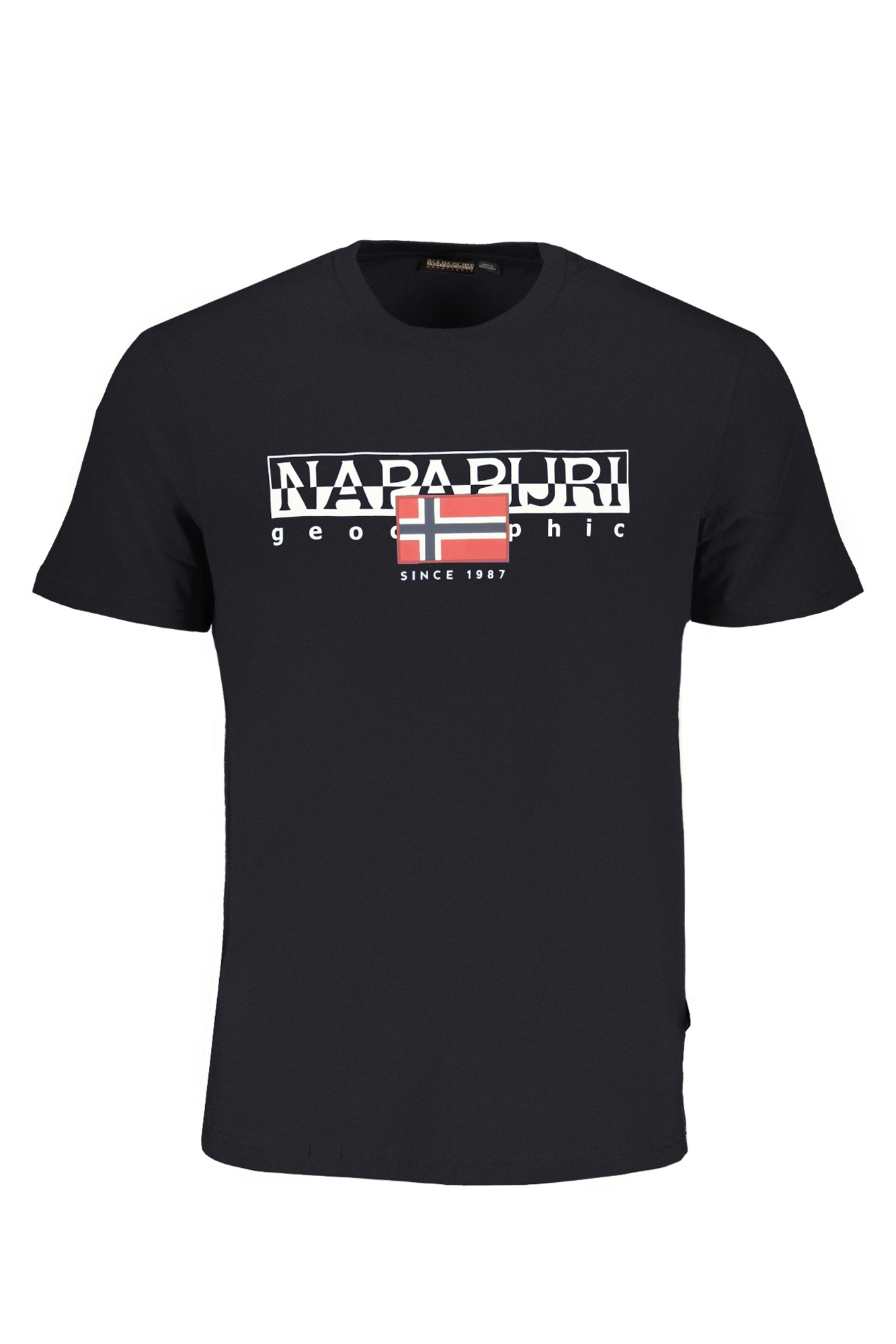 NAPAPIJRI T-SHIRT MANICHE CORTE UOMO NERO