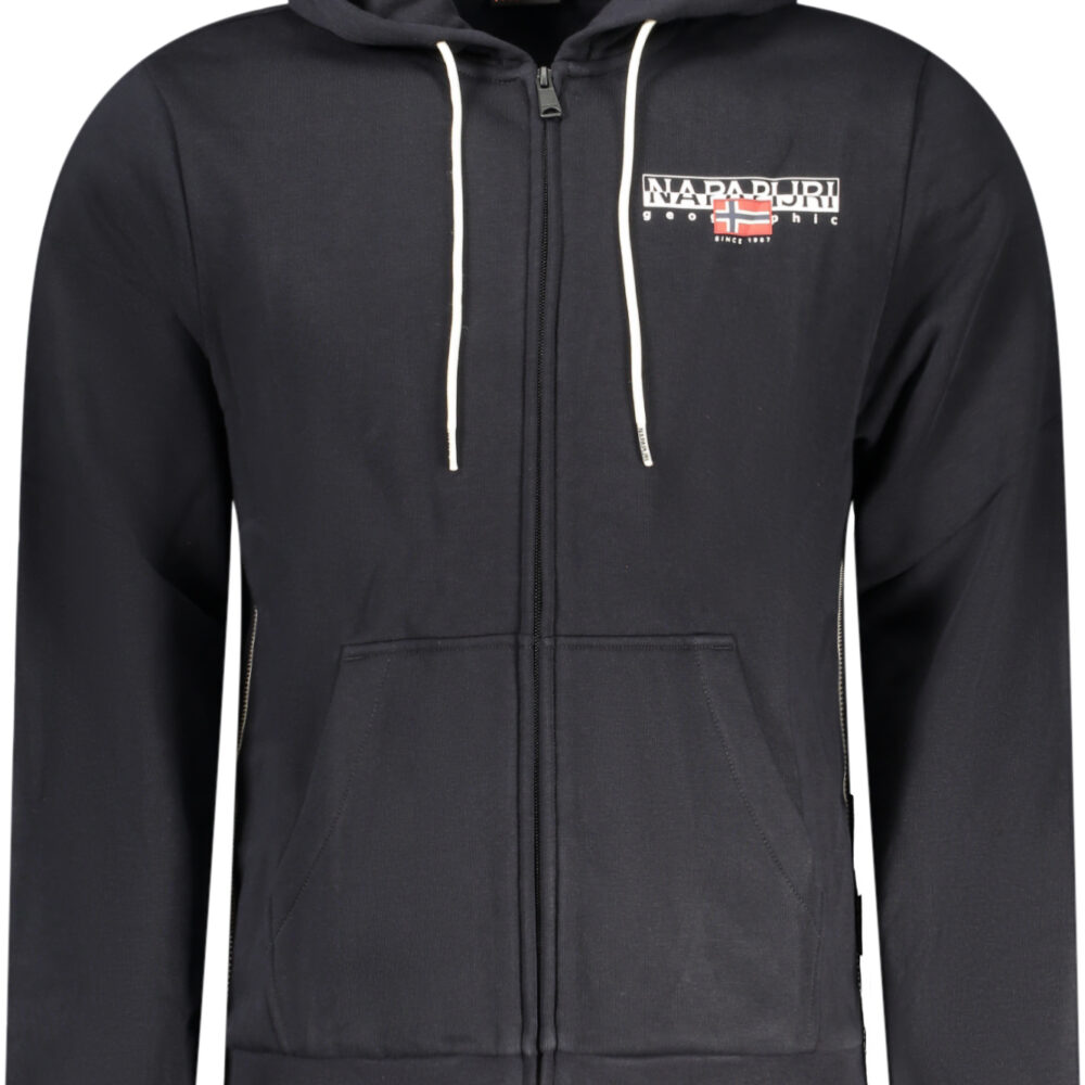 NAPAPIJRI FELPA CON ZIP UOMO NERO