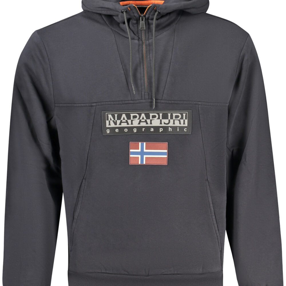 NAPAPIJRI FELPA SENZA ZIP UOMO NERO