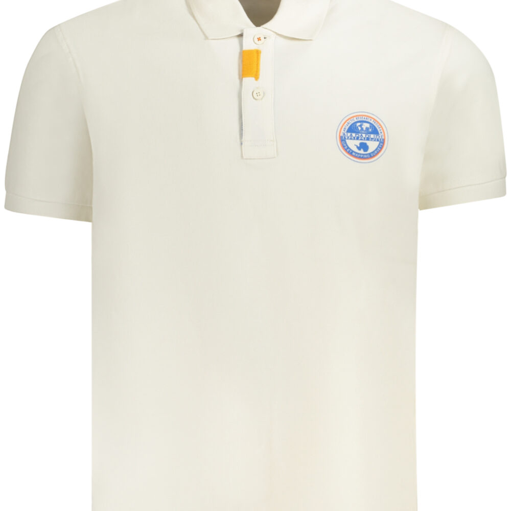 NAPAPIJRI POLO MANICHE CORTE UOMO BIANCO