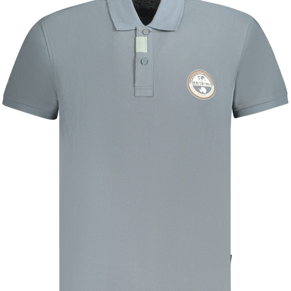 NAPAPIJRI POLO MANICHE CORTE UOMO GRIGIO