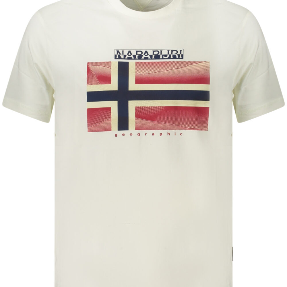NAPAPIJRI T-SHIRT MANICHE CORTE UOMO BIANCO