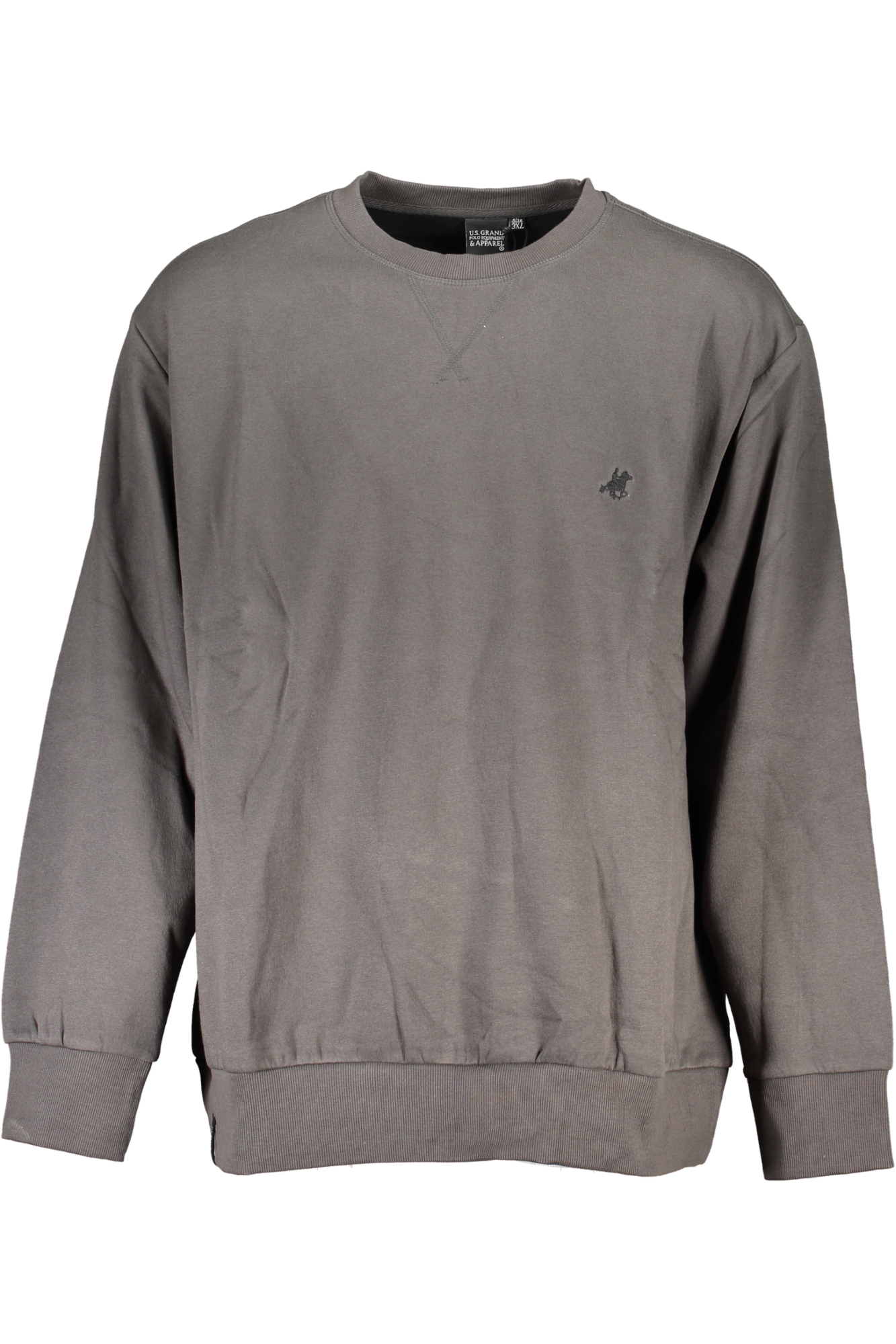 U.S. GRAND POLO FELPA SENZA ZIP UOMO GRIGIO