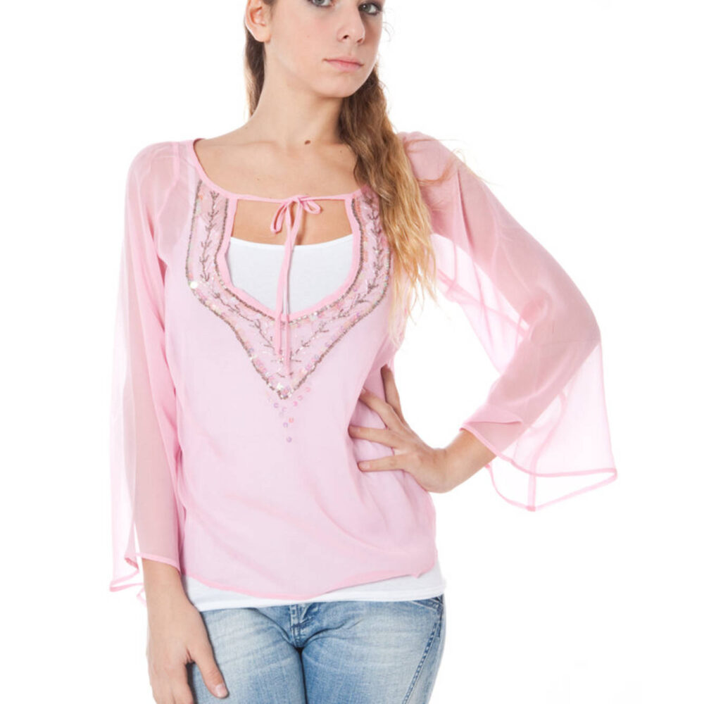 PHARD T-SHIRT MANICHE LUNGHE DONNA ROSA