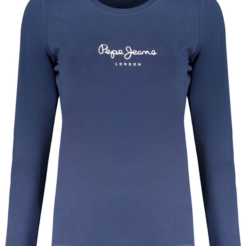 PEPE JEANS T-SHIRT MANICHE LUNGHE DONNA BLU