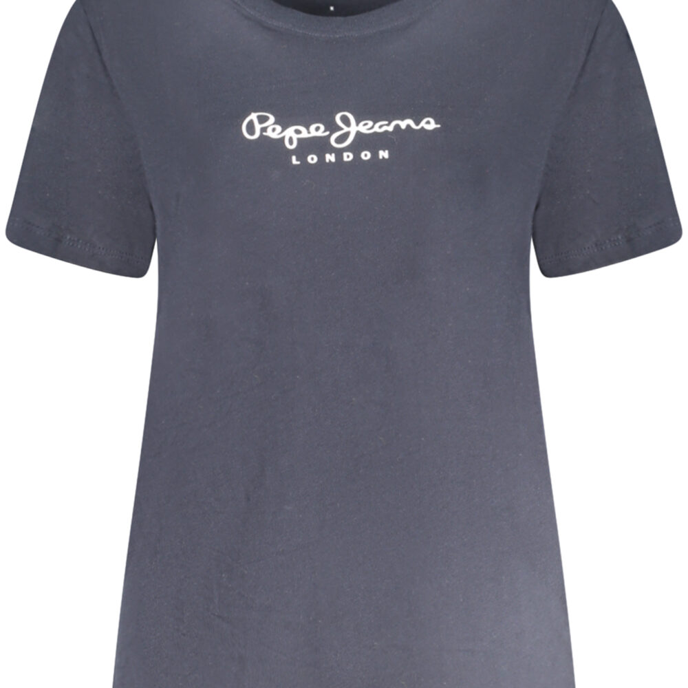 PEPE JEANS T-SHIRT MANICHE CORTE DONNA BLU