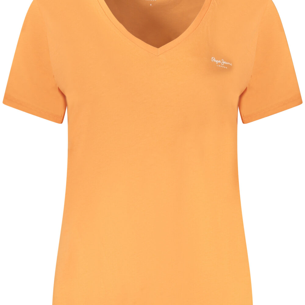 PEPE JEANS T-SHIRT MANICHE CORTE DONNA ARANCIO