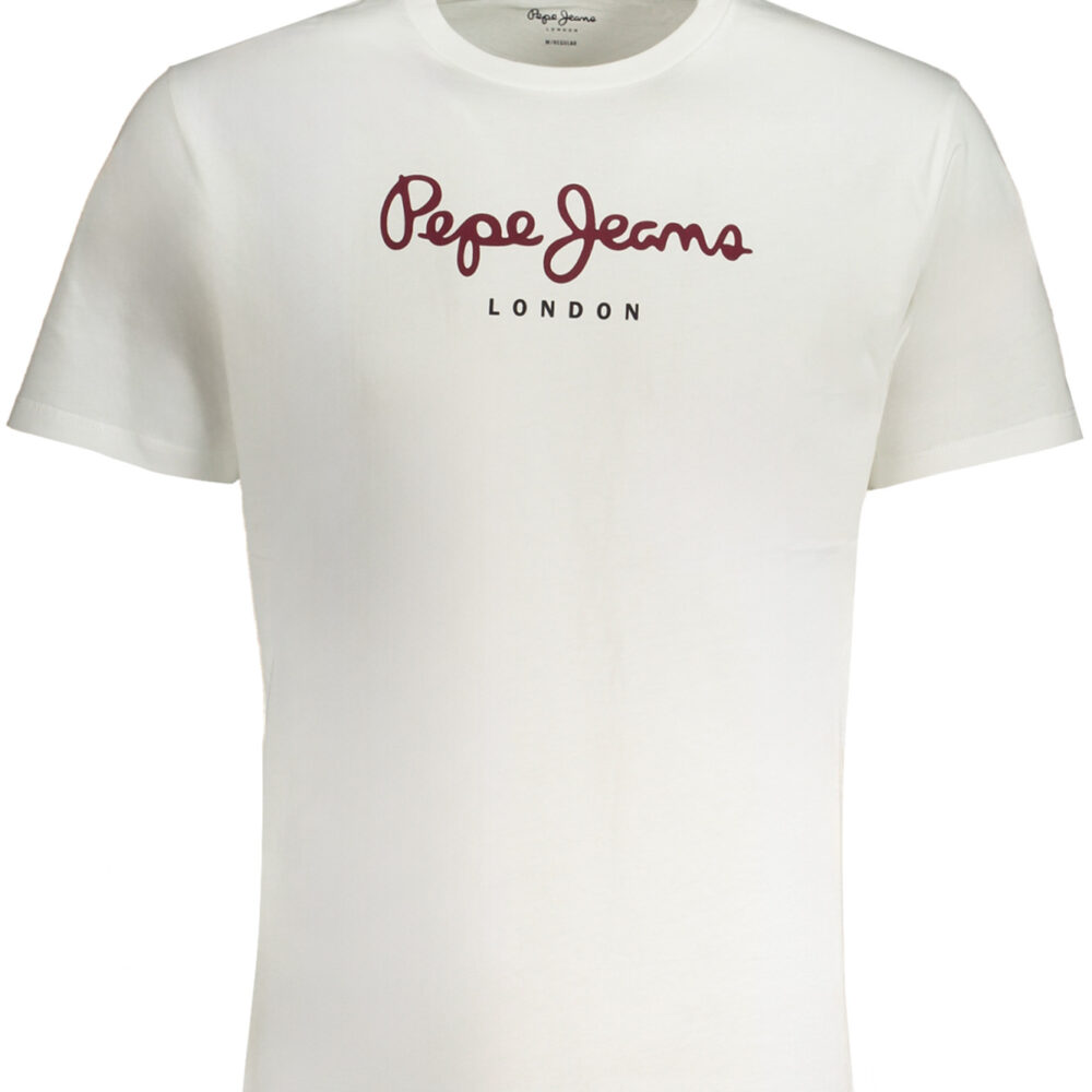 PEPE JEANS T-SHIRT MANICHE CORTE UOMO BIANCO