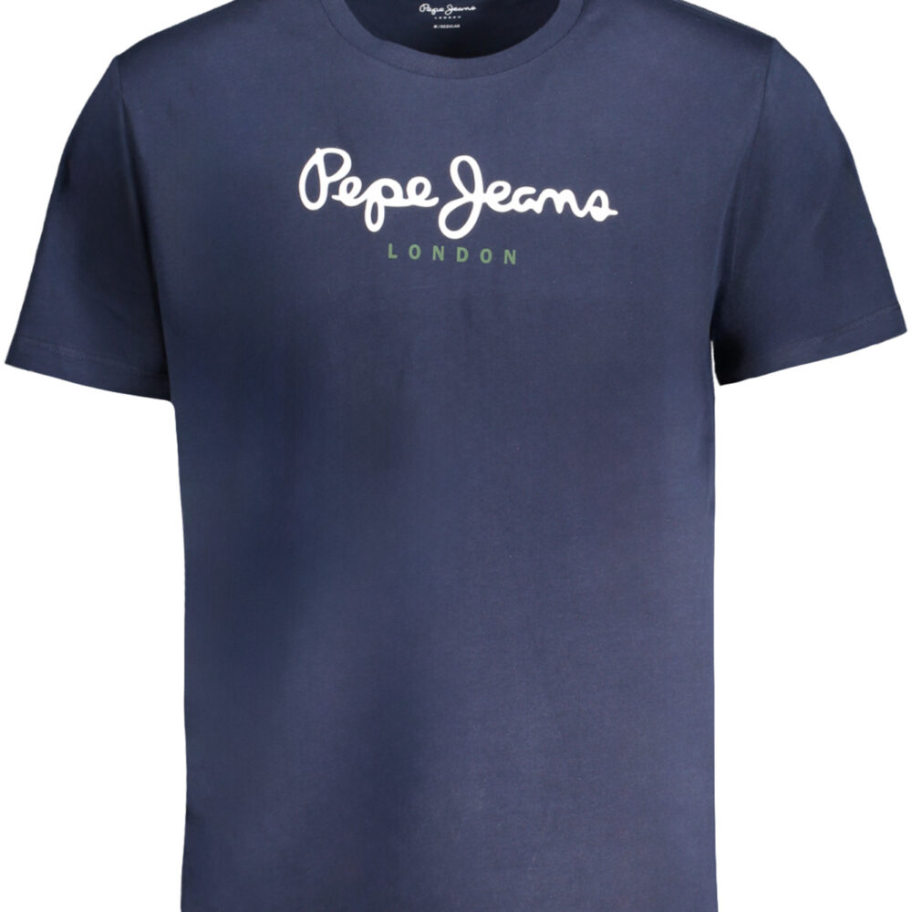 PEPE JEANS T-SHIRT MANICHE CORTE UOMO BLU