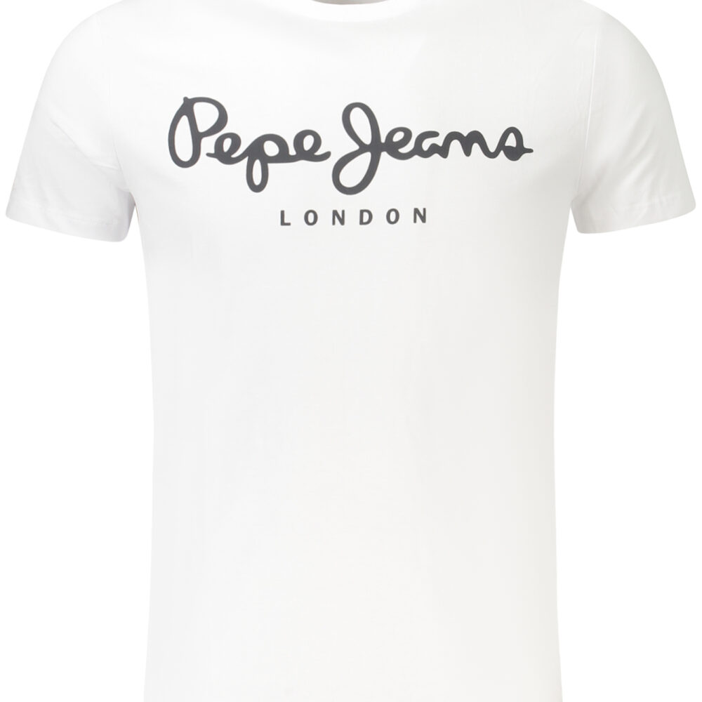 PEPE JEANS T-SHIRT MANICHE CORTE UOMO BIANCO