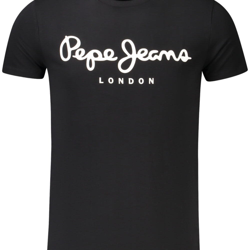 PEPE JEANS T-SHIRT MANICHE CORTE UOMO NERO