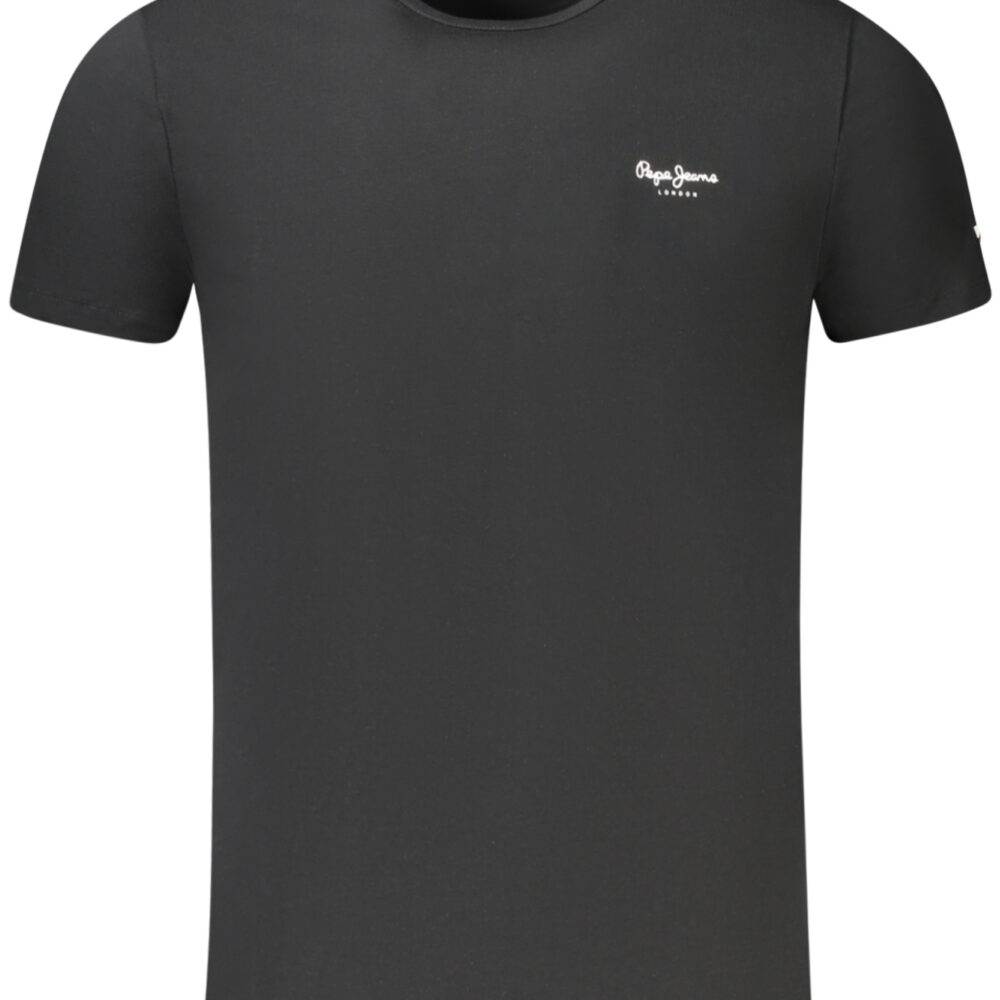 PEPE JEANS T-SHIRT MANICHE CORTE UOMO NERO