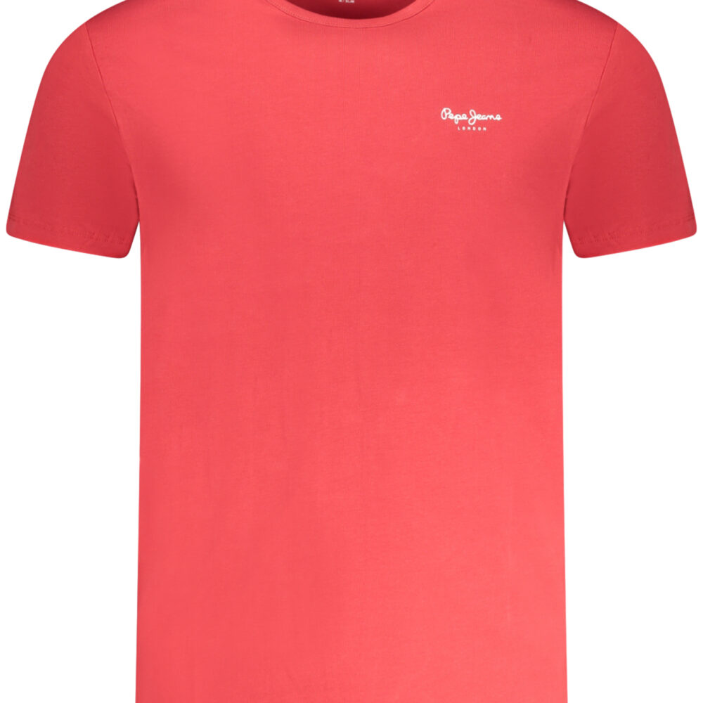 PEPE JEANS T-SHIRT MANICHE CORTE UOMO ROSSO