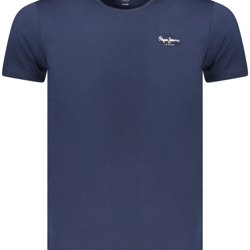 PEPE JEANS T-SHIRT MANICHE CORTE UOMO BLU