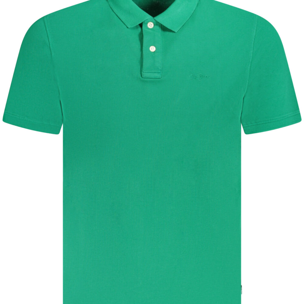 PEPE JEANS POLO MANICHE CORTE UOMO VERDE