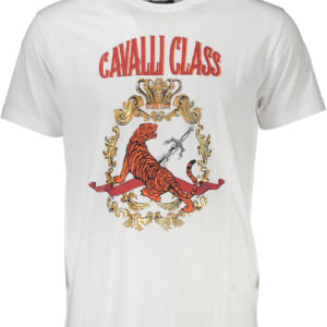 CAVALLI CLASS T-SHIRT MANICHE CORTE UOMO BIANCO