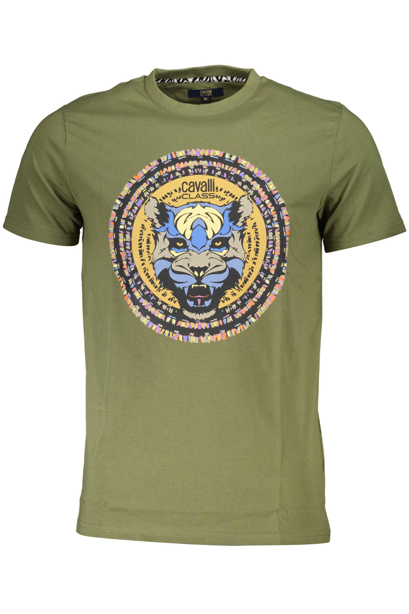 CAVALLI CLASS T-SHIRT MANICHE CORTE UOMO VERDE
