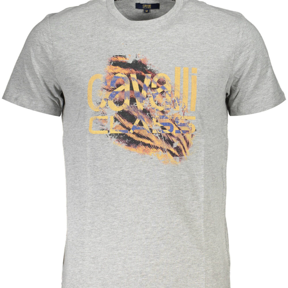 CAVALLI CLASS T-SHIRT MANICHE CORTE UOMO GRIGIO