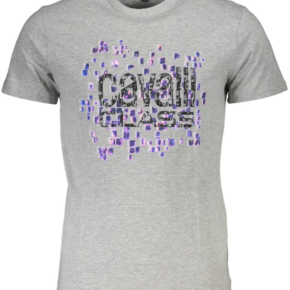 CAVALLI CLASS T-SHIRT MANICHE CORTE UOMO GRIGIO