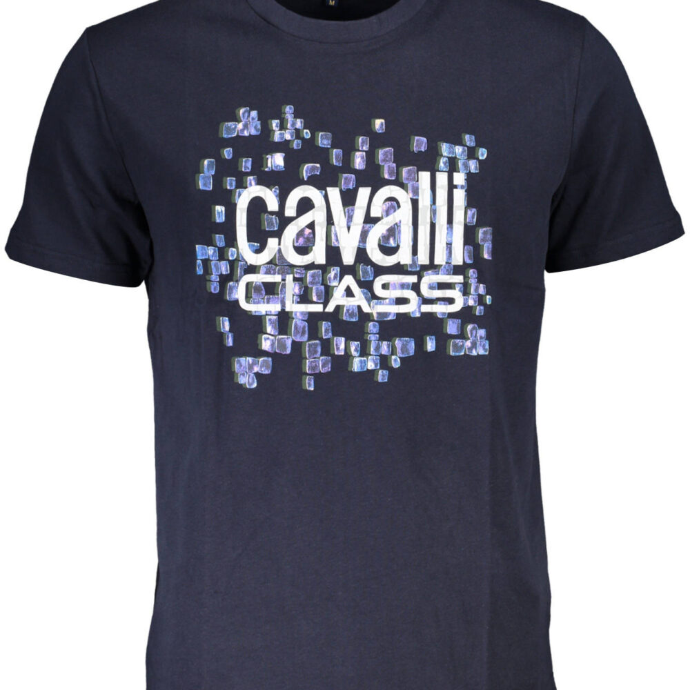 CAVALLI CLASS T-SHIRT MANICHE CORTE UOMO BLU