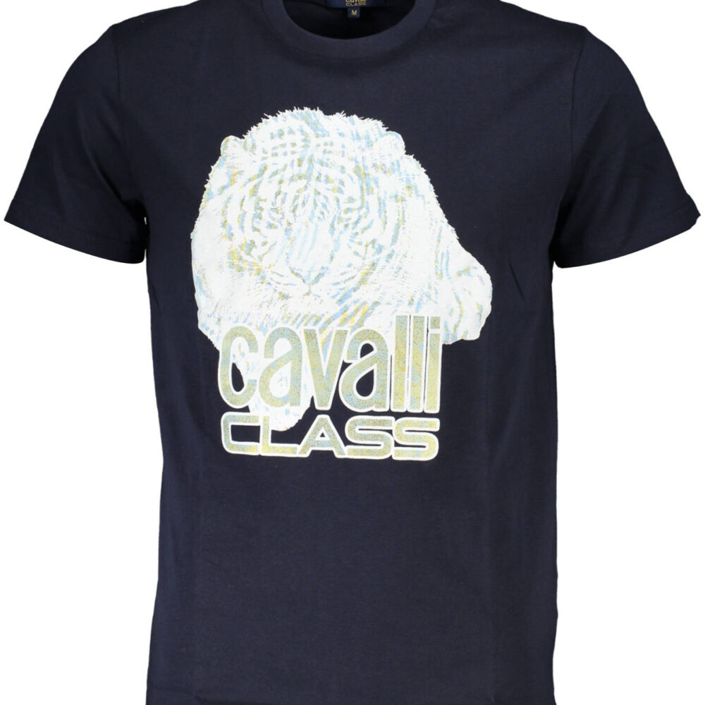 CAVALLI CLASS T-SHIRT MANICHE CORTE UOMO BLU