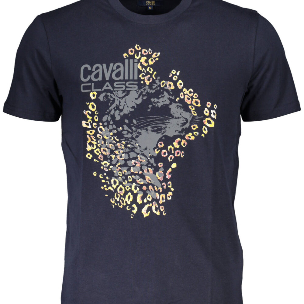 CAVALLI CLASS T-SHIRT MANICHE CORTE UOMO BLU