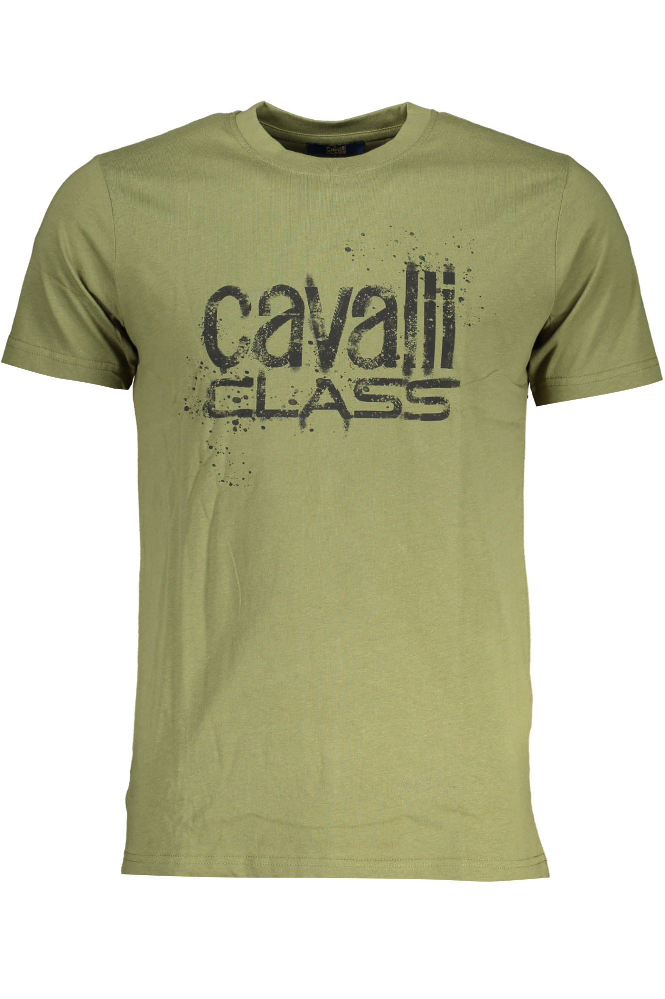 CAVALLI CLASS T-SHIRT MANICHE CORTE UOMO VERDE