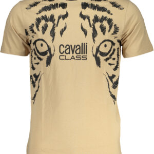 CAVALLI CLASS T-SHIRT MANICHE CORTE UOMO BEIGE