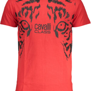 CAVALLI CLASS T-SHIRT MANICHE CORTE UOMO ROSSO