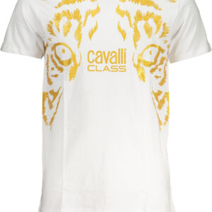 CAVALLI CLASS T-SHIRT MANICHE CORTE UOMO BIANCO