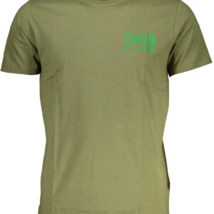 CAVALLI CLASS T-SHIRT MANICHE CORTE UOMO VERDE