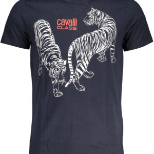 CAVALLI CLASS T-SHIRT MANICHE CORTE UOMO BLU