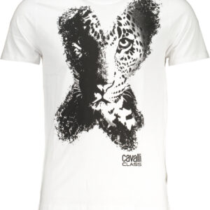 CAVALLI CLASS T-SHIRT MANICHE CORTE UOMO BIANCO