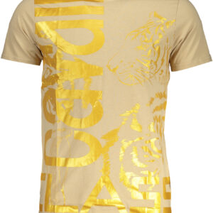 CAVALLI CLASS T-SHIRT MANICHE CORTE UOMO BEIGE