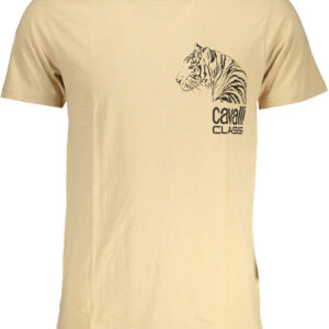 CAVALLI CLASS T-SHIRT MANICHE CORTE UOMO BEIGE