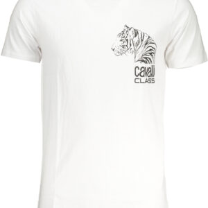 CAVALLI CLASS T-SHIRT MANICHE CORTE UOMO BIANCO