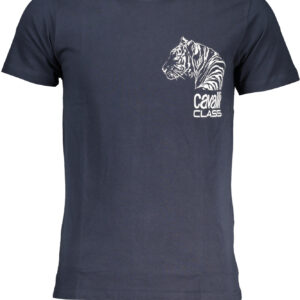 CAVALLI CLASS T-SHIRT MANICHE CORTE UOMO BLU