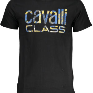 CAVALLI CLASS T-SHIRT MANICHE CORTE UOMO NERO