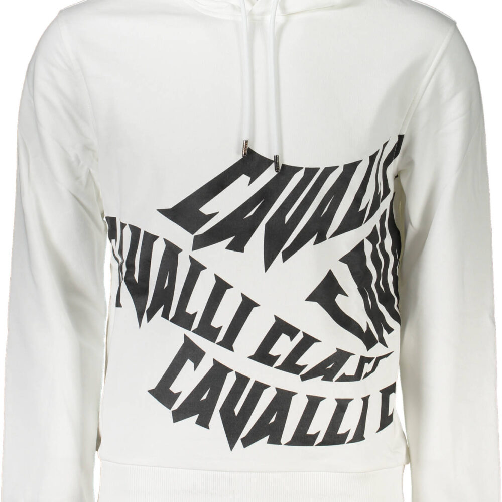 CAVALLI CLASS FELPA SENZA ZIP UOMO BIANCO