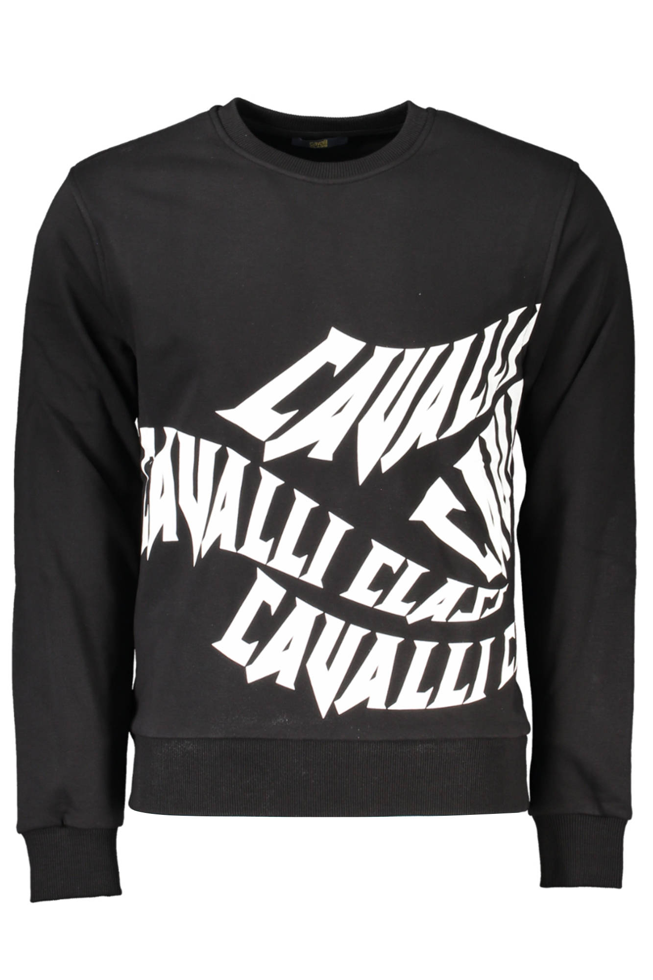 CAVALLI CLASS FELPA SENZA ZIP UOMO NERO