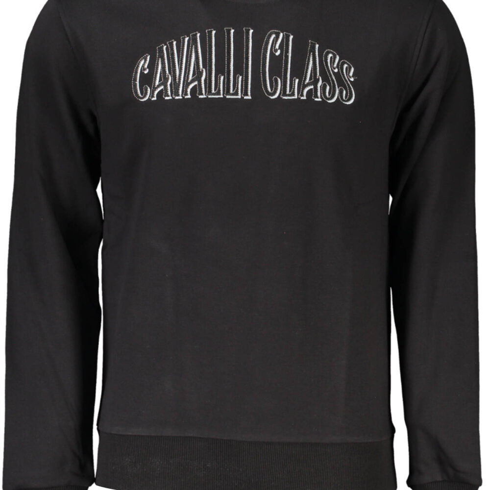 CAVALLI CLASS FELPA SENZA ZIP UOMO NERO