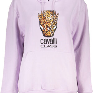 CAVALLI CLASS FELPA SENZA ZIP DONNA VIOLA