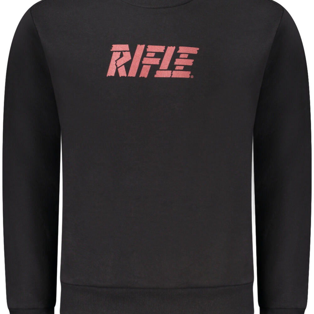 RIFLE FELPA SENZA ZIP UOMO NERO