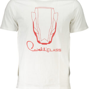 CAVALLI CLASS T-SHIRT MANICHE CORTE UOMO BIANCO