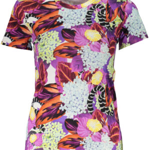 CAVALLI CLASS T-SHIRT MANICHE CORTE DONNA VIOLA