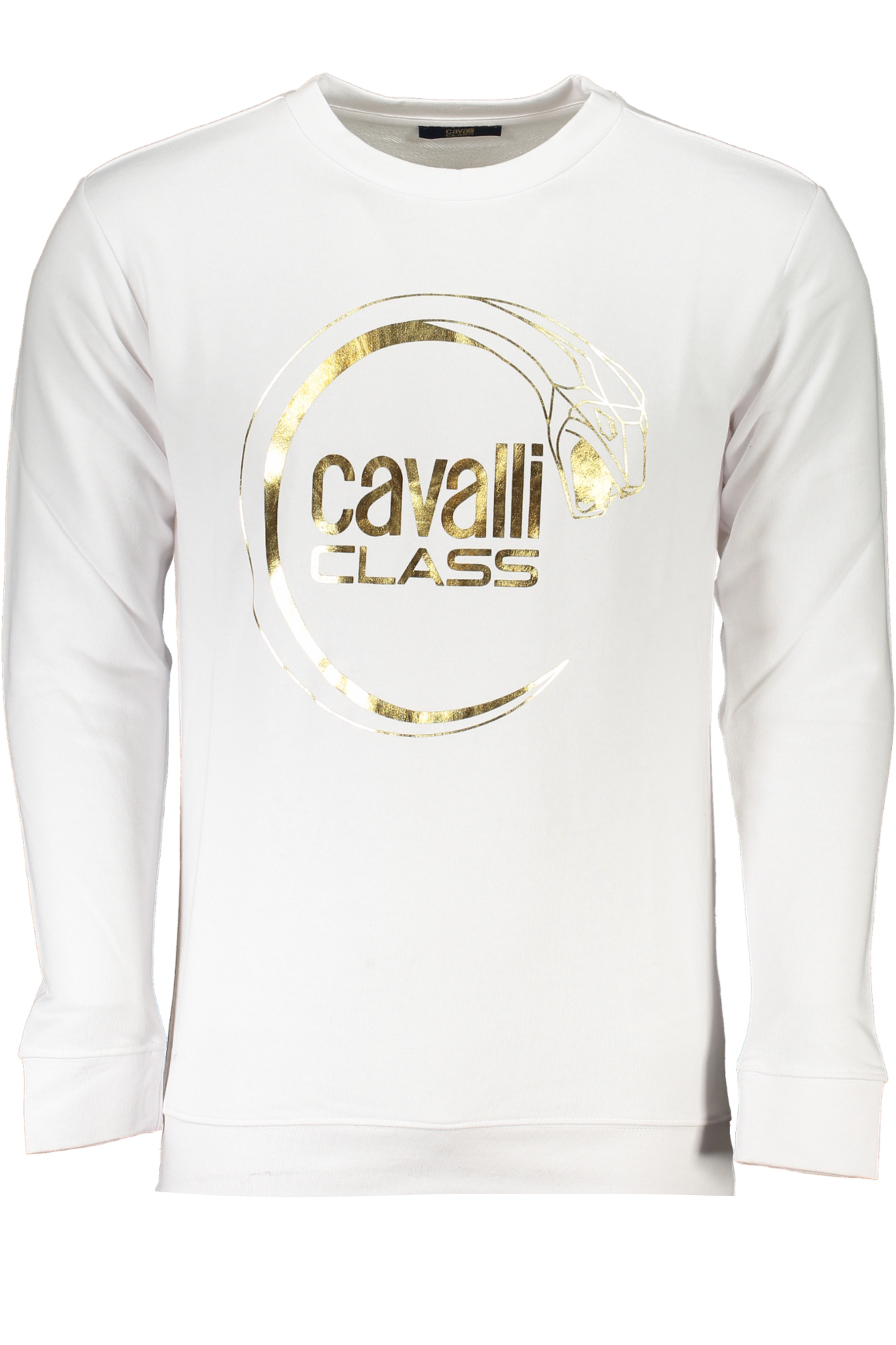CAVALLI CLASS FELPA SENZA ZIP UOMO BIANCO