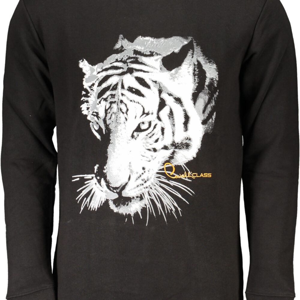 CAVALLI CLASS FELPA SENZA ZIP UOMO NERO