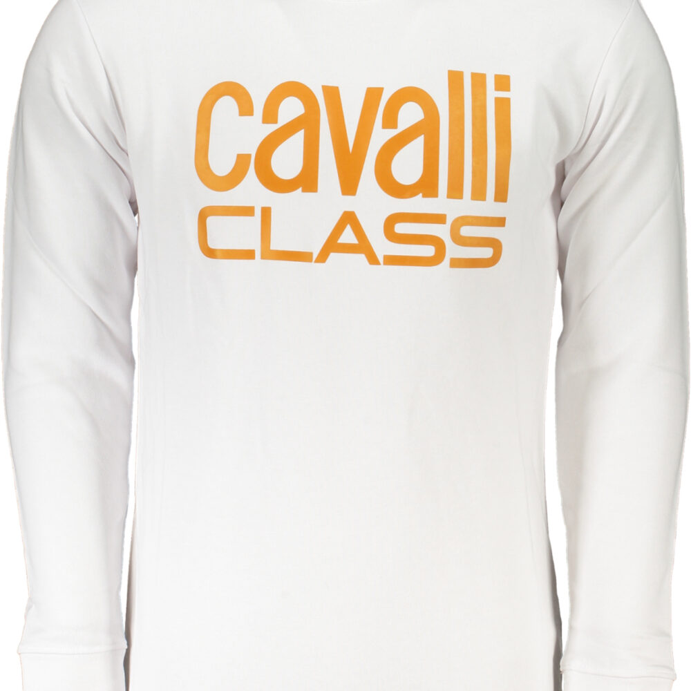 CAVALLI CLASS FELPA SENZA ZIP UOMO BIANCO