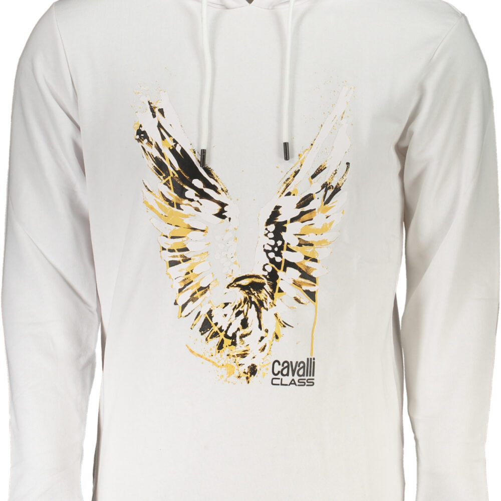 CAVALLI CLASS FELPA SENZA ZIP UOMO BIANCO