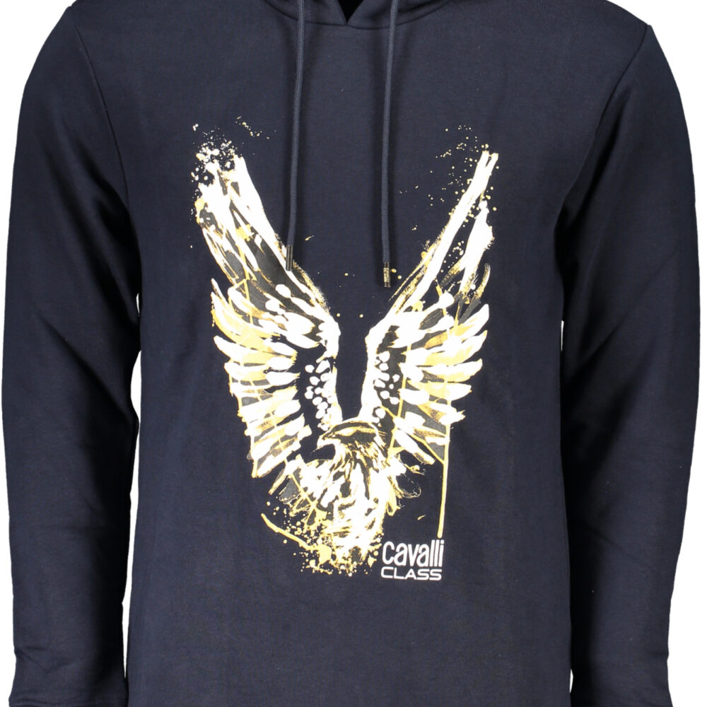 CAVALLI CLASS FELPA SENZA ZIP UOMO BLU
